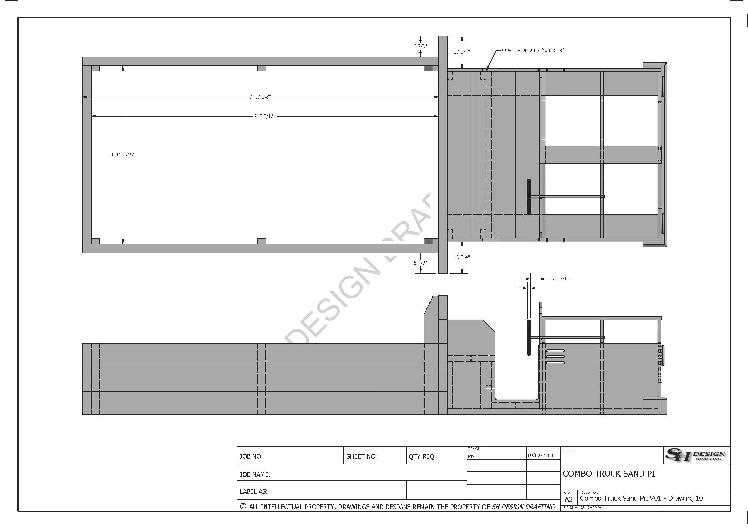 Sand Pitching Drawing.pdf Sand Pit Designs - EzeBuilt