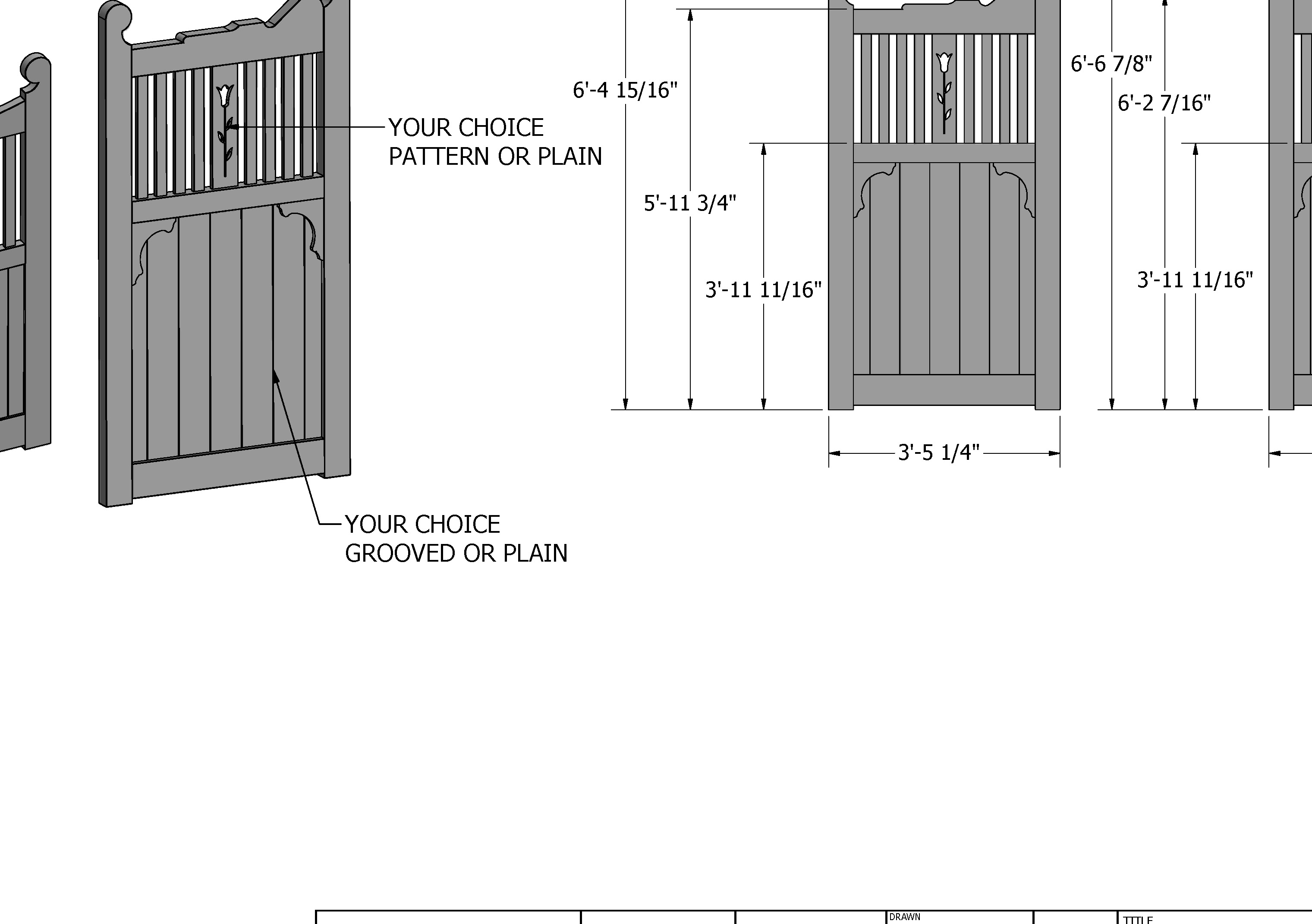 SINGLE & DOUBLE TIMBER GATES MANY SIZES Build & Save Full